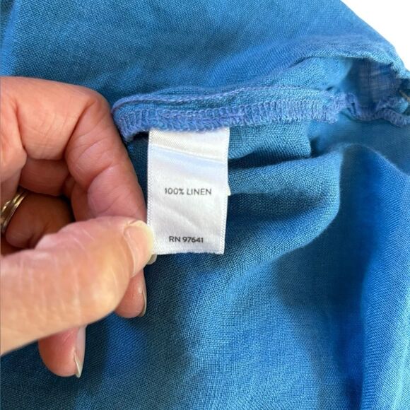 J Jill Love Linen Blouse Top Peasant Boho Relaxed Fit Bundle Of 2 Womens Large - Picture 12 of 15